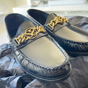 Sandro Joane Black Leather Loafer
